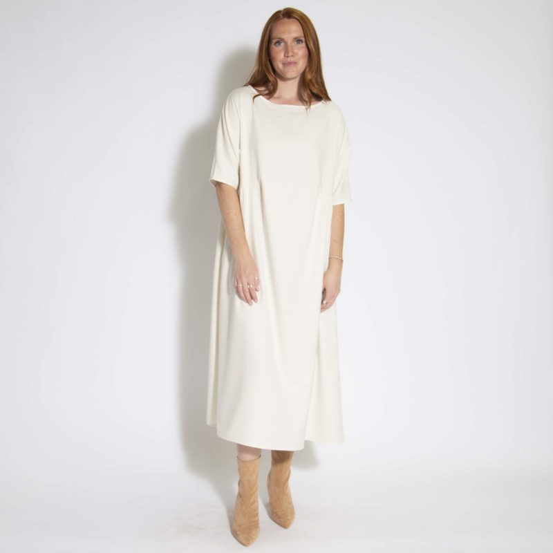 Gathered Midi Dress - Hackwith Design House