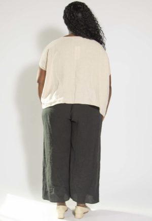 Sustain: Cropped Scoop Neck Top, +1/2