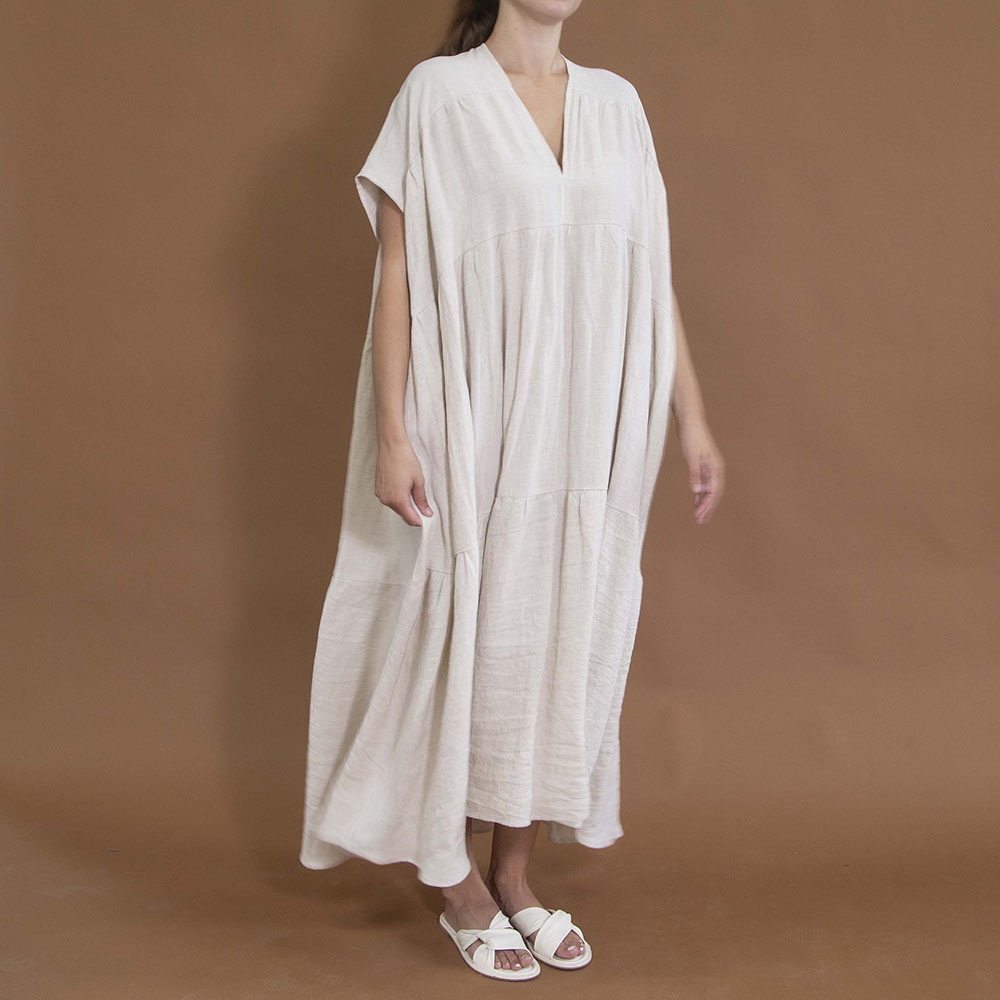 Double V mesh dress