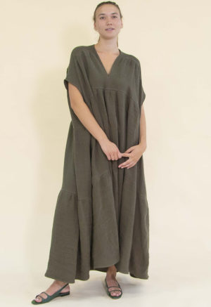 Dark Green Linen