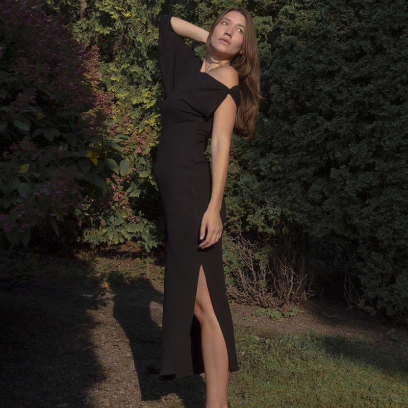 Asymmetrical Rib Dress - Hackwith Design House
