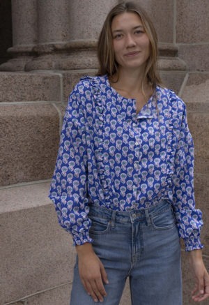 Dark Blue Floral