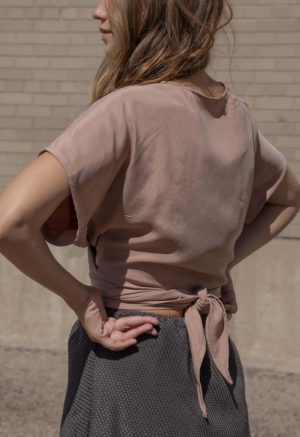 Limited Edition Short Sleeve Tie Top