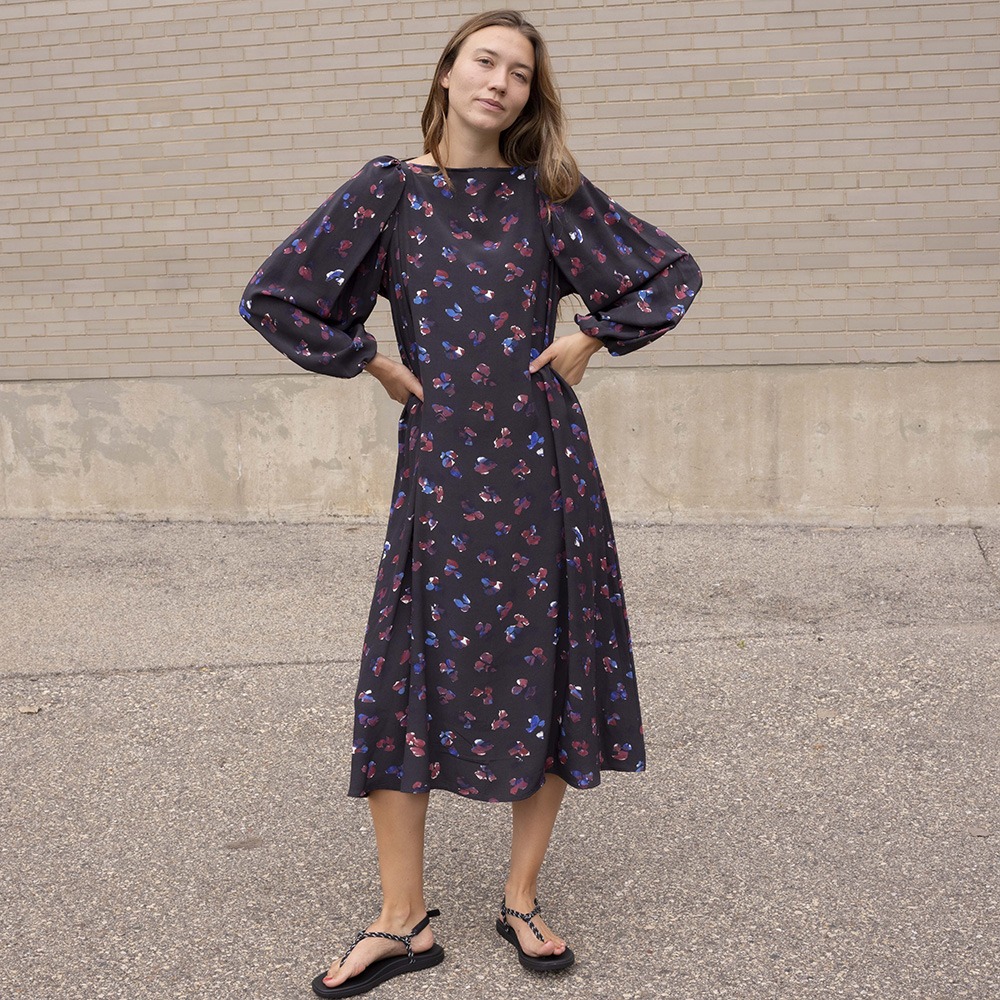 hackwith design house reversible wrap dress Hackwith Design House Reversible Wrap Dress In Rust
