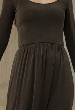 Long Sleeve Reversible Scoop Dress