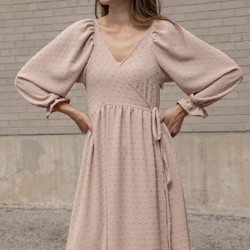 burnt orange dresses for women Burnt Orange Prom Dress 2023 V Neck Long Sleeves with Pleats 2 / Custom Color