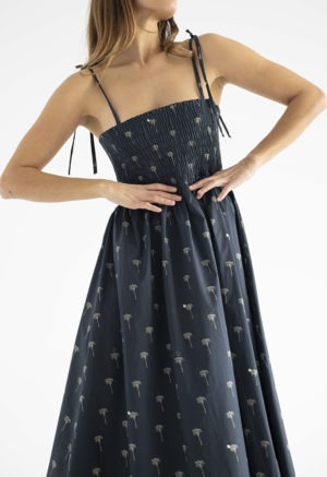 Limited Edition Palm Tree Ruched Sundress