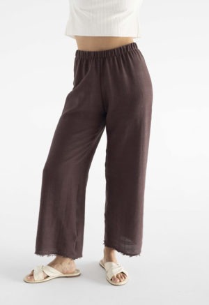 Limited Edition Gauze Wide-Leg Pant