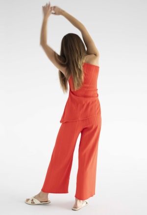 Limited Edition Red Wide-Leg Pant