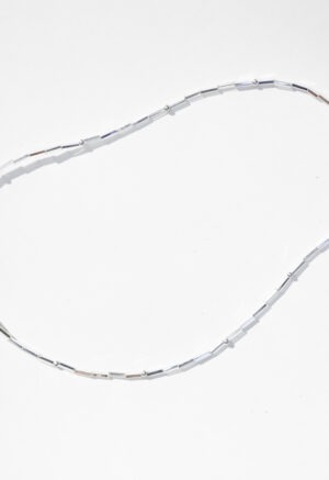 necklace on white backdrop