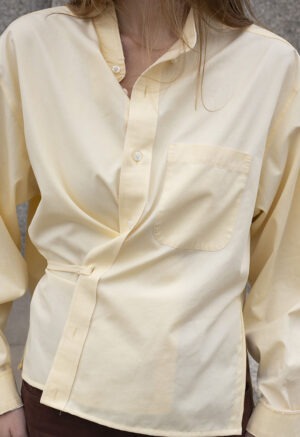 Ruched Button-Up499